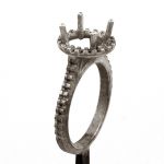 Engagement ring jewelry model round 2.00 ct