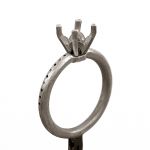 Engagement Ring Jewelry Model round 1.00 ct
