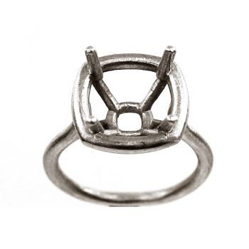 Gemstone Cushion Ring